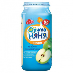 Пюре Фруто Няня ябоко натуральное, 250г