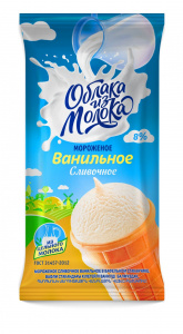Мороженое сливочное ванильное в вафельном стаканчике с мдж 8%, Облака из молока Коровка из Кореновки