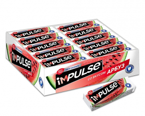 Жевательная резинка Импульс со вкусом арбуза