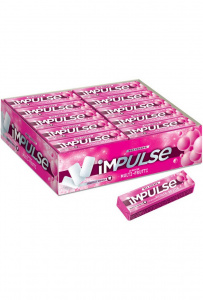Жевательная резинка Импульс Клубника 14г