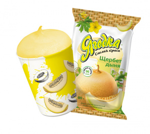 Мороженое Ягодка щербет с дыней, 70г бум.ст