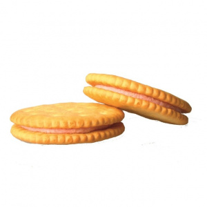 Крекер сэндвич с клубничной начинкой Кристо-Твисто 3,5кг