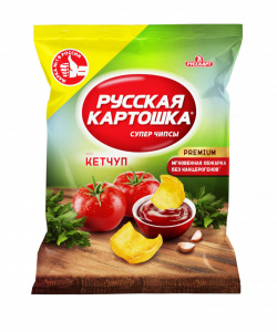 Чипсы Русская картошка со вкусом кетчупа 105 гр.