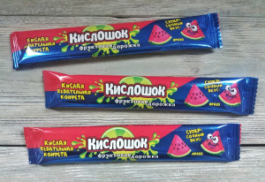 Жевательная конфета Кислошок Фруктовая дорожка 15г