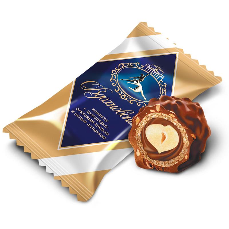 Вдохновение с шок.орех.кремом и целым фундуком