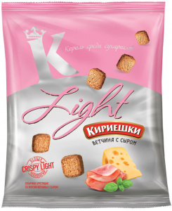 Сухарики Кириешки Лайт хрустящие  ветчина с сыром 33г