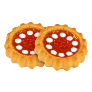 Печенье сдобное Задумка клубника со сливками 1кг