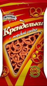 Соломка фигурная “Крендельки” с солью, ШТУРВАЛ, 100г