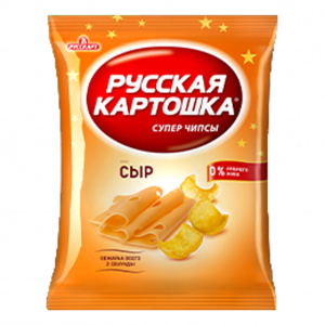 Чипсы картофельные "Русская картошка" со вкусом сыра, 50г