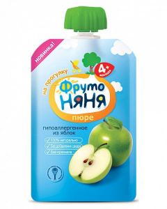 Пюре Фруто Няня (яблоко натуральное) 90гр м/у
