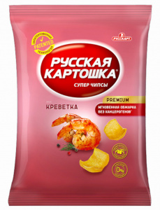 Чипсы Русская картошка картофельные креветка 50 гр.