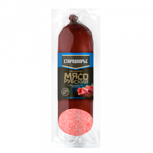 Сервелат Мясорубский с мелкорубленым окороком Стародворье 0,35гр
