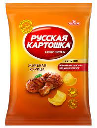 Чипсы Русская картошка картофельные со вкусом курицы 140 гр.