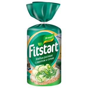Хлебцы Fitstart укроп с солью 100г