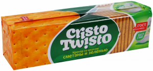 Крекер Кристо-твисто сметана и зелень 205г