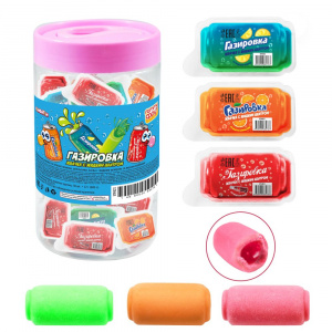 Гамми Фрут Газировка жевательная резинка с жидким центром 12гр