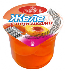 Желе с персиками Ле-Ле 125г.
