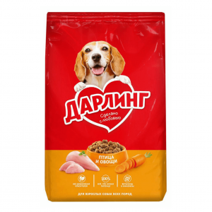 Корм для собак Дарлинг птица и овощи 500г