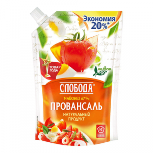 Майонез Слобода провансаль 67% 800г
