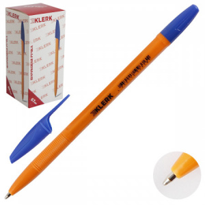 Ручка шариковая желтый корпус KLERK