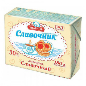 Маргарин сливочный Сливочник 50% 180г.