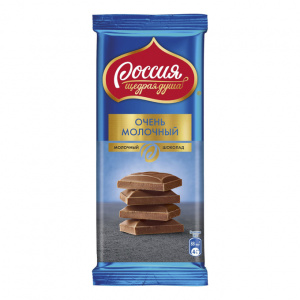 Шоколад молочный / Россия щедрая душа 82 г