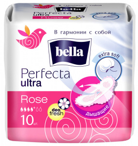 Прокладки Белла perfecta ultra rose 10шт