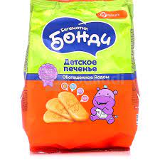 Печенье Бегемотик Бонди с йодом 180г