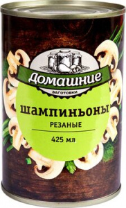 Грибы Шампиньоны резаные Домашние заготовки 425мл