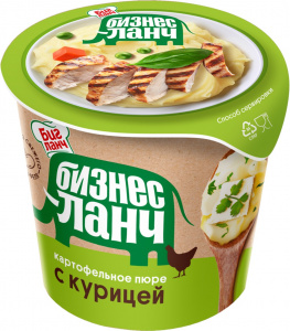 Бизнес ланч картофельное пюре с курицей 40гр