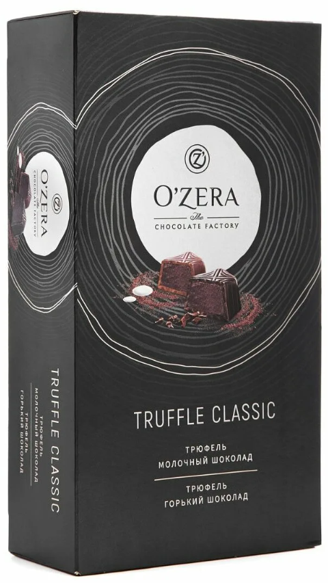 Набор шоколадных конфет o'zera truffle classic 215гр