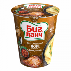 Картофельное пюре Биг Ланч с соусом с говядиной 50г