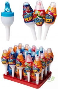 Карамель на палочке с кислой пудрой Монстр коллекшен 8гр