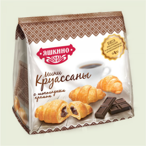 Мини круассаны с шоколадным кремом Яшкино 180г