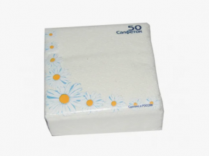 Салфетки бумажные Ромашка 50шт