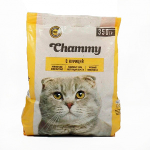Сухой корм полнорационный Chammy для кошек с курицей, 350 г