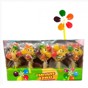 Карамель на палочке Солнышко в руках 12гр