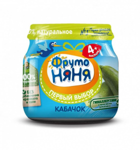 Пюре Фруто Няня из кабачков натур., 80г