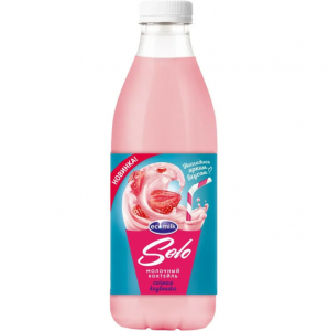 Коктейль молочный клубничный "экомилк"930мл