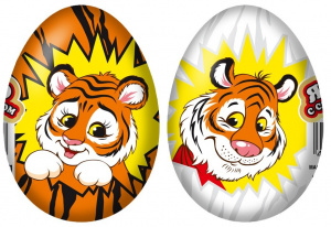 Шоколадное яйцо +игр Тигрята 20г