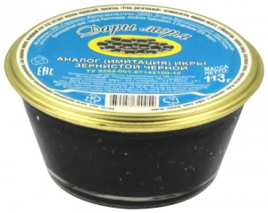 Икра черная имитированная Дары моря 113г