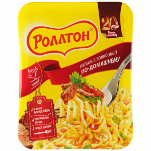 Лапша б/п с говядиной по-домашнему Роллтон чаша 100г