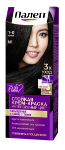 Краска для волос Палетт черный 115гр