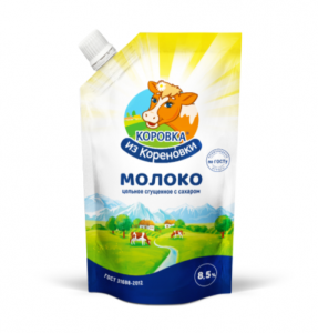 Молоко сгущенное цельное с сахаром Коровка из Кореновки 8.5%, 650г