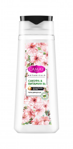 Гель для душа Camay Botanicals "Японская сакура и витамин B3", 250мл