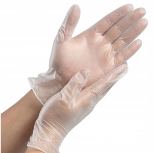 Перчатки хозяйственные виниловые 1 пара