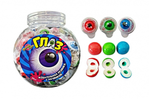 Жевательная резинка Джамбура Кола Глаз 14гр