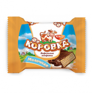 Конфеты Вафельные Коровка молочная 1кг