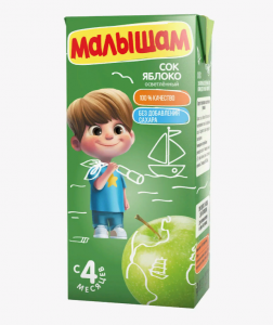 Нектар Малышам Яблочный осветленный 125 г