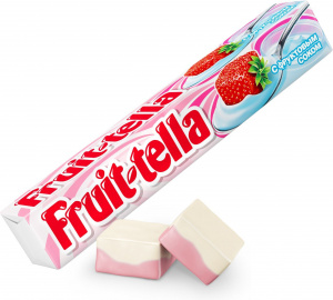 Жевательная конфета Фруттелла Клубничный йогурт 1шт